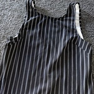 Black striped dress